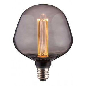 Glass Filament Efficiency Lamp E27 1800K Smoked DIA125MM 4W 230VAC