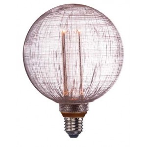 G125 E27 4W 1800K Frosted Effect Clear Lamp
