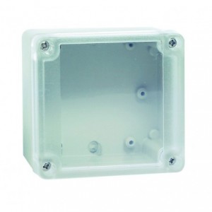 Polycarb Housing Clear Lid 125x85x55 IP65