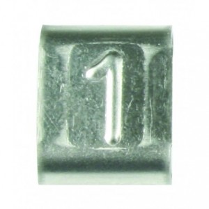 SS316 Alpha/Numeric Markers for 8mm Carrier Strap - Box of 100