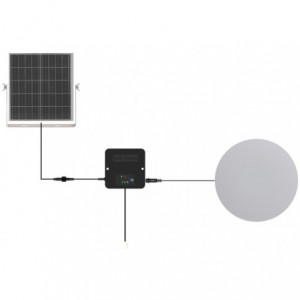 Solar 6W LED Ceiling Light Kit with Battery and PV Panel