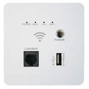 230VAC WiFi Range Extender and Router with LAN Port and 5V 2.1A USB Charger