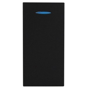 Orion One Way 16A Single Switch 1M Black (22.5x45mm)