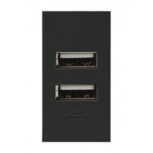 Orion USB Charging Socket 1M Black 5V 2.1A (22.5x45mm)