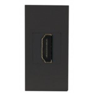 BLACK HDMI CONNECTION SOCKET 1M (22.5x45mm)