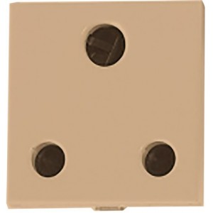 ORION SA 3-Pin 16A Socket 2M Champagne (45x45mm)