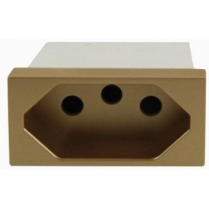 Orion N-Type 16A Socket 1M Champagne (22.5x45mm)