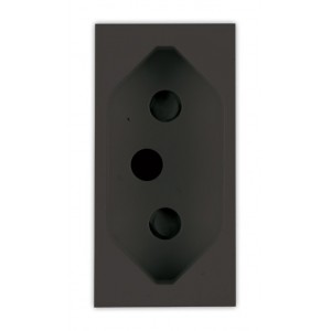 N-Type 16A Socket 1M Slate Orion (22.5x45mm)