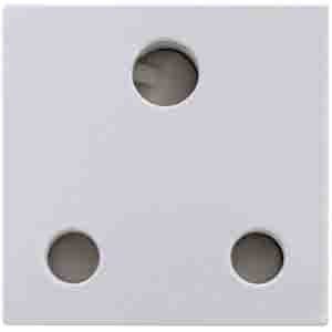 Orion SA 3 Pin 16A Socket 2M White (45x45mm)