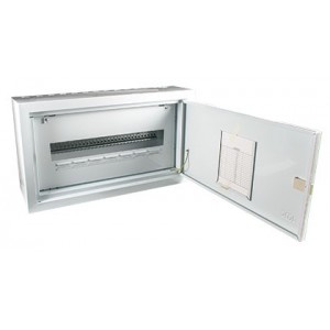 White Steel 31-Way DB Surface with Door for 13mm MCBs
