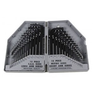 30PC Hey Key Set 0.028-3/8" and 0.7-10mm