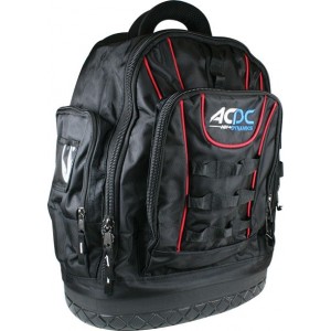 20 Pocket Polyester Tool Backpack with Rubber Bottom