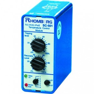 230VAC Temp Control Relay PT100 50-300DEG 2 C/O