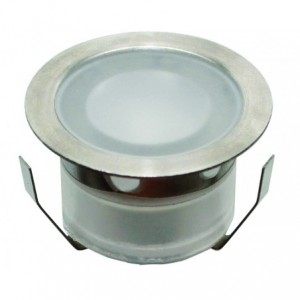 Circular LED Floor Stair Deck Light 24mm Yellow IP67