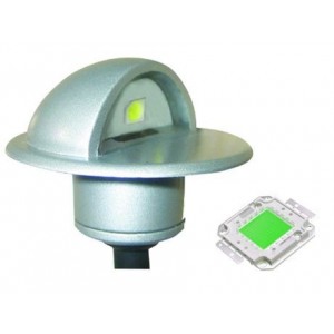 Surface Mount LED Wash Light 24mm Diameter Green IP65