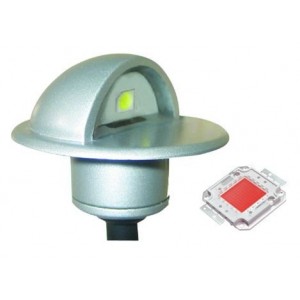 Surface Mount LED Wash Light 24mm Diameter Red IP65