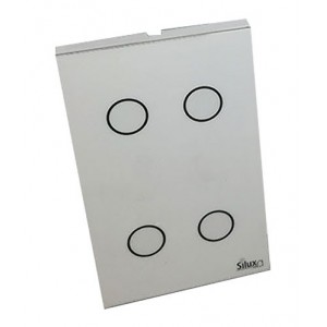 Silux Touch Lamina 4 Way Wireless Switch Plate with PSU