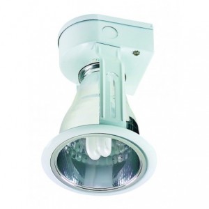 White 1x13W 230V Vertical Downlight