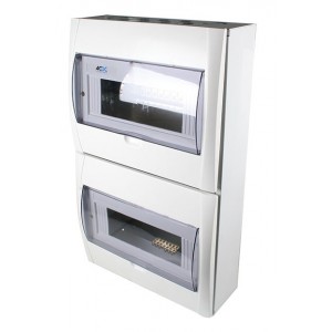 White DB 32-Way (2x16) Surface for 13mm MCBs