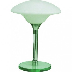E14 Chrome Base Light Fitting with White Shade