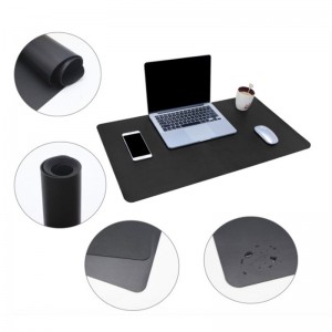 TUFF-LUV Ultra Thin Mega Desk pad Mat for Home &amp; Office – Medium (43cmx30cm) - Black