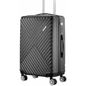Travelwize Astra ABS 67cm 4-Wheels Spinner Luggage Black