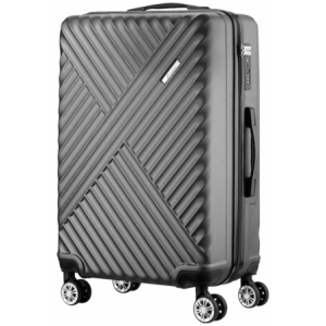 Travelwize Astra ABS 77cm 4-Wheels Spinner Luggage Black