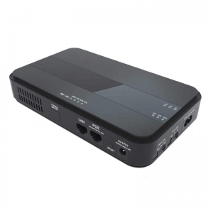8800mAh Mini DC/POE UPS 45W with DC Splitter Cable (32.56Wh) - 12V Router CCTV Wifi Backup
