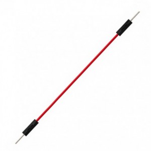 JUMPER LEAD RED PLUG-PLUG - 100mm LONG ME18-010-02-PP-RED
