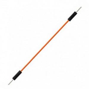 JUMPER LEAD ORANGE PLUG-PLUG - 100mm LONG ME18-010-02-PP-ORANGE