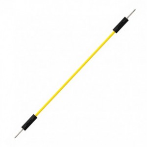 JUMPER LEAD YELLOW PLUG-PLUG - 100mm LONG ME18-010-02-PP-YELLOW