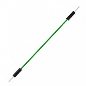 JUMPER LEAD GREEN PLUG-PLUG - 100mm LONG ME18-010-02-PP-GREEN