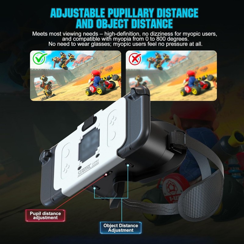 VR Headset for Nintendo Switch 2 (2025) with Adjustable HD Lenses