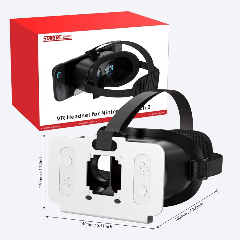 VR Headset for Nintendo Switch 2 (2025) with Adjustable HD Lenses