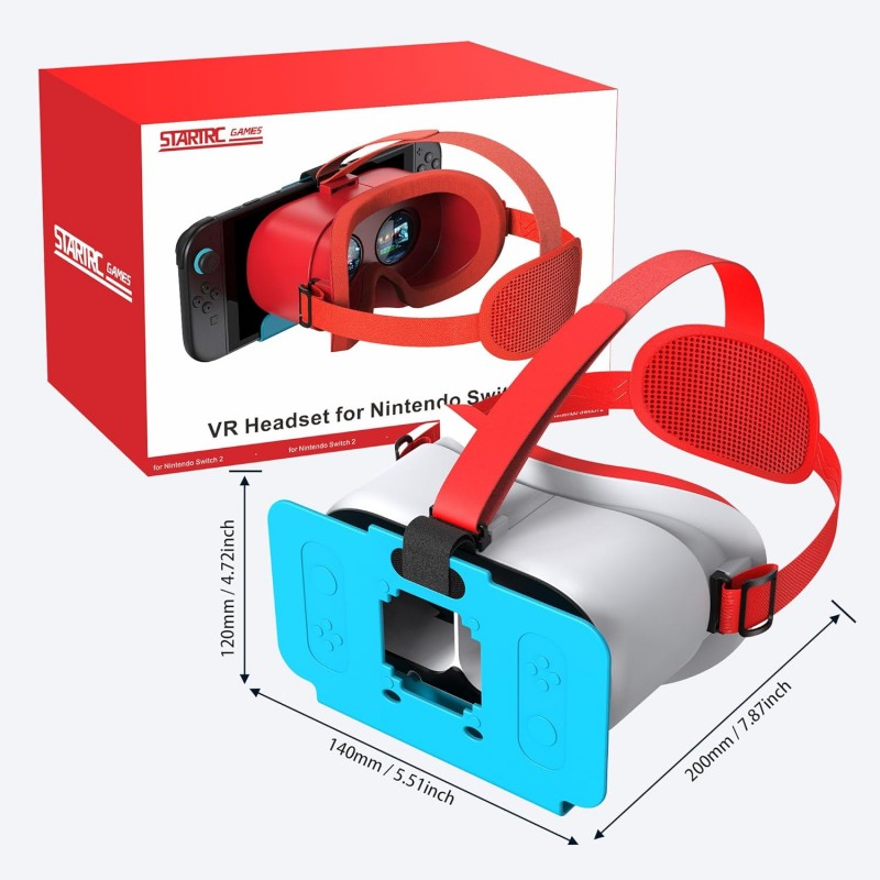 VR Headset for Nintendo Switch 2 (2025) with Adjustable HD Lenses