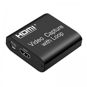 HDMI Video Capture Card with Loop Out USB 2.0 Capture Card for Live Streaming Broadcasting Video Recording (4K HD 1080P 60FPS)