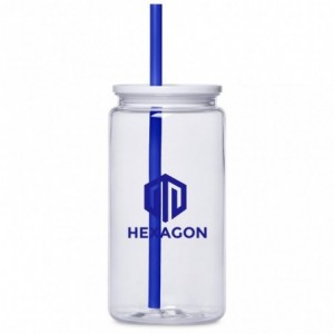 Altitude Mina Plastic Tumbler and Straw - 550ml
