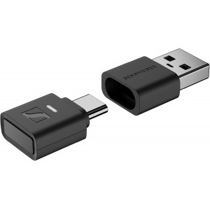 Sennheiser BTD 700 Dongle- Auracast- Low Latency- Bluetooth- USB-C/USB-A- Black