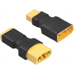 XT60 Male to XT90 Female Wire-Free RC LiPo Battery Connector Adapter | 2 Pack