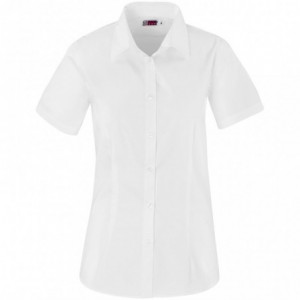 Ladies Short Sleeve Milano Shirt - White