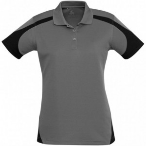 Ladies Talon Golf Shirt - Grey