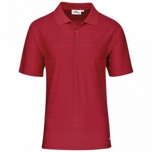 Viceroy Men's Cool Fit Jacquard Golf Shirt - Red