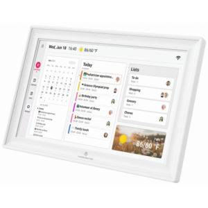 Volkano Agenda Series Smart Calendar and Digital Photo Frame 15.6 - White"