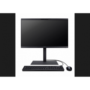 Acer AIO VZ4734GT 23.8" FHD Non-Touch Intel Core U5 225 Processor 16GB DDR5 Memory 512GB SSD M.2 PCIe Wi-Fi 6E and Bluetooth 5.3 TPM 2.0 SD Card Reader Integrated 5.0 MP+IR webcam with 2 stereo microp