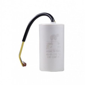20MF Motor Run Capacitor 440VAC With Fly Leads