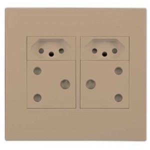 Orion 4x4 Champagne Pre-Assembled Socket Outlet