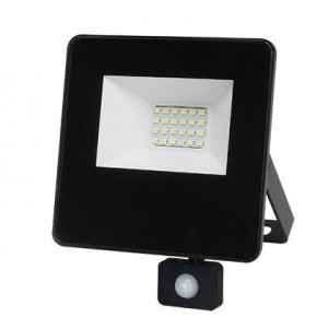230VAC 20W CCT Adjustable LED Aluminium Flood Light IP65 with PIR