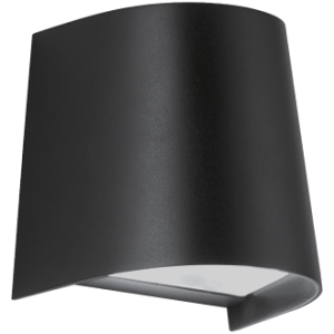 230VAC 7W Max GU10 LED Wall Down Light Plastic Black