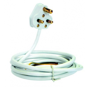2 METRE CABLE 0.75x3 CORE WITH 5 AMP PLUG TOP
