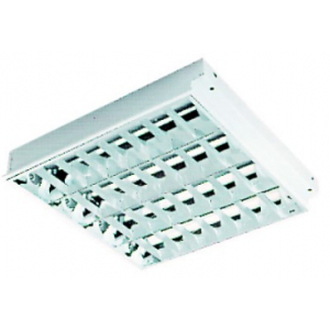 4x18W Recessed Parabolic Light Fitting 600x600mm with 1H/1L EMG